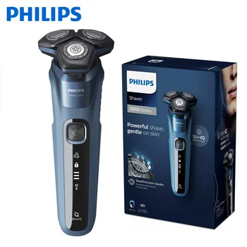Мужская электробритва Philips Серии 5 Технология защиты кожи, бритье волос на лице, быстрая зарядка за 5 минут, светодиодный дисплей, электрический триммер
