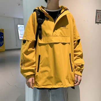 Мужские уличные куртки и пальто в стиле хип-хоп Harajuku, мужская ветровка, пальто
