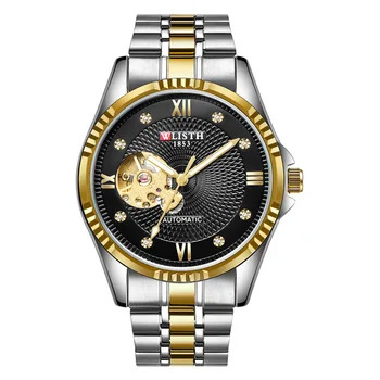 Мужские Часы WLISTH Top Luxury Brand Watch Автоматические Механические Деловые Стальные Часы Мужские Часы Reloj Hombre Relogio Masculino