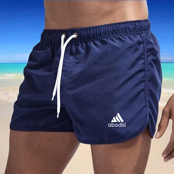 Мужские шорты для плавания, Летние Короткие штаны с принтом, Мужские плавки, Сексуальные Пляжные Шорты, Доска для серфинга, Быстросохнущие Штаны, Chort Homme