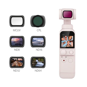 Набор фильтров STARTRC DJI Pocket 2 ND8/16/32/64 Профессиональные ND-фильтры PL CPL UV, Регулируемые Аксессуары Для объектива камеры Osmo Pocket 2
