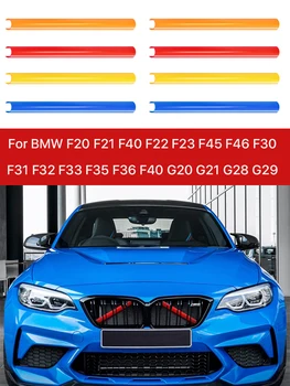 Накладка На Переднюю Решетку Автомобиля, Накладка На Рамку M Design, Наклейки 2 Шт Для BMW 1 2 4 Серии F20 F21 F22 F23 F32 F33 F36 X3 X4 G01 G02
