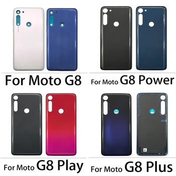 Новая задняя стеклянная крышка для Motorola Moto G7 Power G8 Play Крышка батарейного отсека Детали корпуса для Moto G8 Plus Tampa traseira