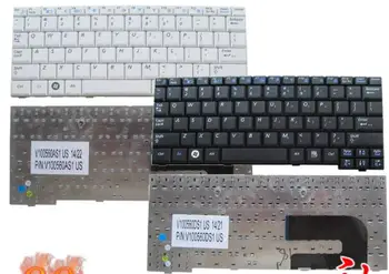 Новая клавиатура для ноутбука Samsung NC10 ND10 N108 NC310 N110 NP10 N128 N140, США, черно-белая сменная клавиатура
