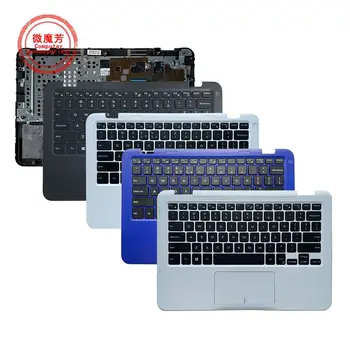 Новая Клавиатура для ноутбука Dell Inspiron 11-3000 3162 3164 P24T 3168 3169 3179 P25T с Подставкой для рук, Верхняя крышка С Тачпадом