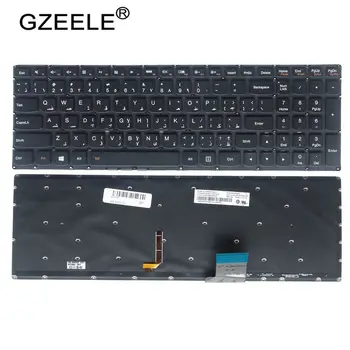 Новая клавиатура для ноутбука GZEELE AR на арабском языке для LENOVO IdeaPad Y50 Y50-70 Y50-70AS Y50-80 С ПОДСВЕТКОЙ