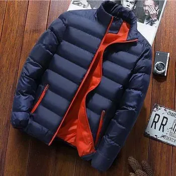 Новая осенне-зимняя водонепроницаемая и ветрозащитная куртка, мужская теплая и бархатная Повседневная тонкая мужская куртка на молнии, куртка высокого качества
