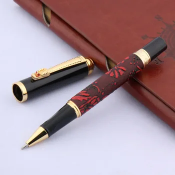 Новая офисная ручка с рисунком красного вина из коры винограда Китайский дракон Твист подарочная ручка-роллер