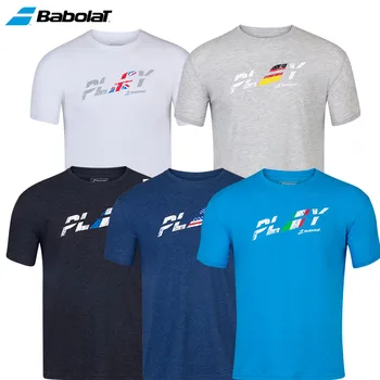 Новая футболка BABOLAT Tennis Apparel, футболка для тренировок в стиле Кантри, Оригинальная футболка Babolat Tennis Apparel, Дышащая одежда, впитывающая пот