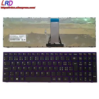 Новая швейцарская клавиатура с фиолетовой рамкой для ноутбука Lenovo Ideapad 305-15IBY 305-15IBD 305-15IHW 305-15ABM 5N20J15255 5N20J15299