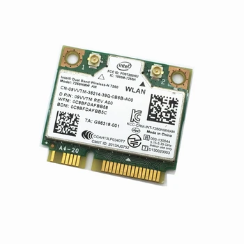 Новинка для Intel Dual Band Wireless-N 7260 7260HMW с 2,4 G/5 ГГц Wifi Bluetooth 4,0 Mini PCI-E Card 300 Мбит/с