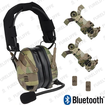 Новинка!Тактическая Bluetooth-гарнитура с Шумоподавлением для OPS Core ARC и шлема Wendy M-LOK Охота Стрельба Перезаряжаемая Настройка
