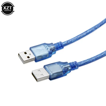 Новый Кабель USB 2.0 От мужчины к Мужчине, Удлинитель кабеля USB Type A, Провод 0,3 М, 0,5 М, 1 М, 1,5 М, 3 М, Жесткий Диск для камеры