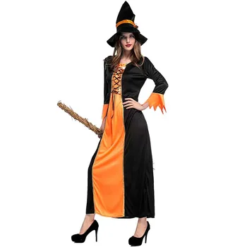 Новый Костюм Ведьмы для взрослых на Хэллоуин, вечеринка в ночном клубе, костюм ведьмы для косплея, костюм для выступления на вечеринке