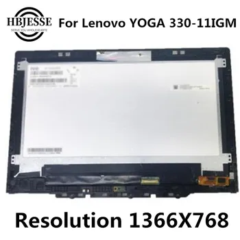 Оригинал Для Lenovo YOGA 330-11IGM 81A6 yoga 330-11 yoga 330-11igm ЖК-дисплей с Сенсорным экраном и цифровым Преобразователем в Сборе с Рамкой