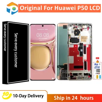 Оригинальный 100% Тестовый AAA Для Huawei P50 ЖК-дисплей с Сенсорным экраном Digitizer 6,5
