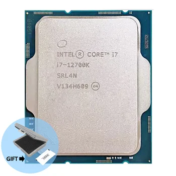 оригинальный чип, только 12-го поколения, процессор Intel I7 12700K для настольных ПК,12-ядерный 20-поточный разъем LGA1700 в