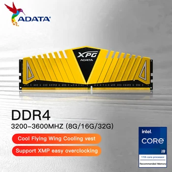 Память ADATA XPG Z1 U-DIMM 3200 МГц 3600 МГц 32 ГБ 16 ГБ 8 ГБ оперативной памяти DDR4 с высокой производительностью охлаждения для настольного компьютера