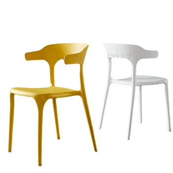 Пластиковые Кухонные стулья для столовой в скандинавском стиле, Детская спальня, Салон, Обеденные стулья для вечеринок, Уникальная современная Роскошная мебель для дома Cadeira WK