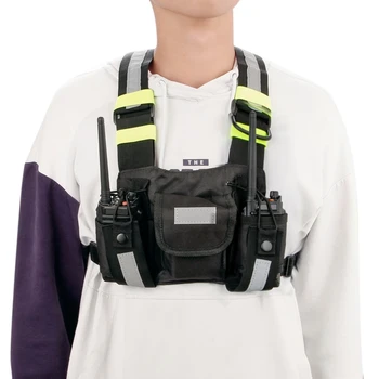 Плечевая кобура для радиоприемника, жилет, передняя сумка, радиоотражающий чехол для переноски