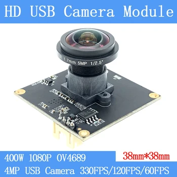 Подключи и Играй HD 1080P 330 Кадров в секунду Веб-камера 4MP Широкоугольный 170 ° OTG UVC USB Модуль камеры для Android Linux Windows