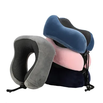 Подушка для путешествий с эффектом памяти Rebound EaCervical Healthcare, U-образные подушки для защиты шеи, поддержка шеи