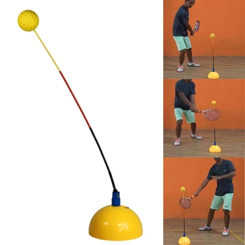 Портативный Теннисный тренажер, Инструмент для тренировки отскока, Профессиональный отскок, Качающийся мяч, Аксессуары для теннисных струн