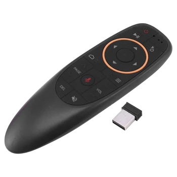 Пульт дистанционного управления G10 Voice Air Mouse, мини-беспроводное управление Android TV с частотой 2,4 ГГц и инфракрасный обучающий микрофон для компьютера ПК Android