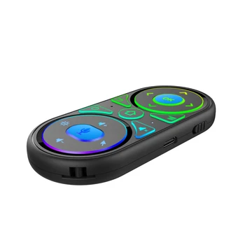 Пульт Дистанционного Управления С RGB Подсветкой, Клавиатура Голосового Управления, Универсальный Геймпад С Гироскопом Для A95x F3 Tv Box Mini Air Mouse, Перезаряжаемый