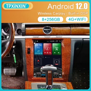 Радио Tesla 2 Din Android 12, автомобильный мультимедийный плеер Carplay для Фольксваген Фаэтон 2003-2013, стереоприемник с GPS-навигацией