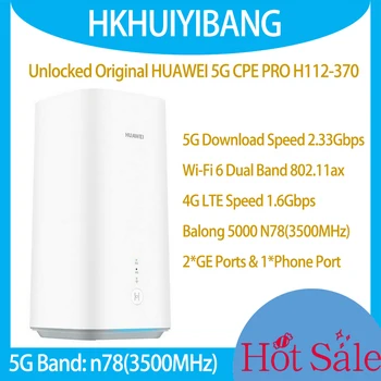 Разблокированный Новый Huawei 5G CPE Pro H112-370 Международной версии 2,3 Гбит/с WiFi 6, 5G 4G LTE Беспроводной Маршрутизатор Модем Со Слотом Для Sim-карты