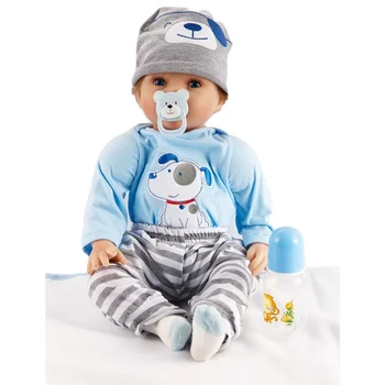 Реалистичная 22-дюймовая Новая Всплывающая игрушка-кукла, имитирующая Возрождение ребенка, подарки для кукол, чтобы сопровождать ваших детей в играх