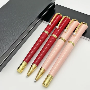 Роскошное специальное издание Monroe черного/розового/красного цвета, шариковая ручка-роллер MB с жемчужным зажимом