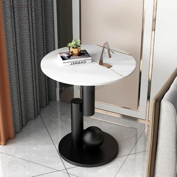 Роскошный Светлый диван-шифер, Маленький приставной столик, Угловой столик в гостиной, журнальный столик в скандинавском стиле, Современная прикроватная тумбочка, небольшая мебель Mzy