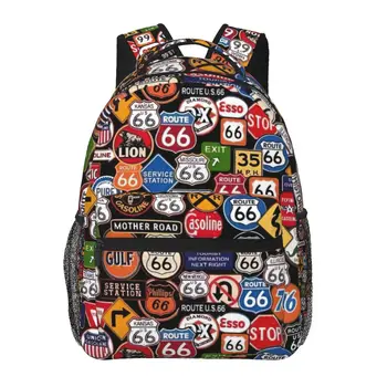 Рюкзак Route 66 для девочек и мальчиков, дорожный рюкзак, школьные сумки для подростков