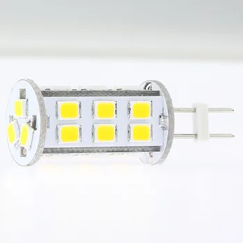 Светодиодная лампа G4 27led Супер яркая высокой мощности 2835SMD в качестве источника света Мощностью до 350ЛМ 12 В с регулируемой яркостью 5 шт./лот