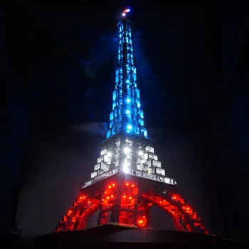 Светодиодные фонари для Парижа, Эйфелевой башни, всемирно известной архитектуры 10181, подарки для детей (Только свет)