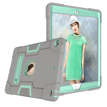 Силиконовый Противоударный чехол для Apple iPad 10.2 2019 2020 2021 (A2197 A2198 A2200) Детский Безопасный Бронированный сверхпрочный Резиновый чехол