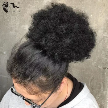 Синтетические шиньоны-пучки для вьющихся волос в стиле Афро с высокой пышностью, завязки и зажимы для наращивания волос 6 и 8 дюймов Dream ice