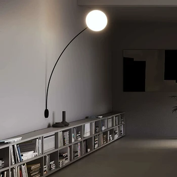 Скандинавский изогнутый крючок, сферический настенный светильник, современный минималистичный и свежий светильник для гостиной, спальни, ресторана