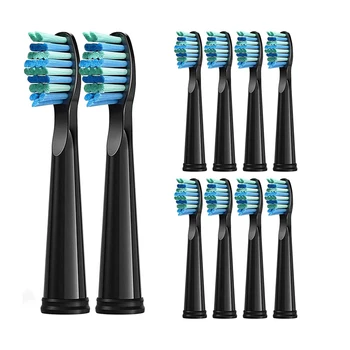 Сменные головки для электрической зубной щетки, 10 шт., головки для зубных щеток, совместимые с Fairywill FW-507/508/515/551/917/959/2011/D1/D3