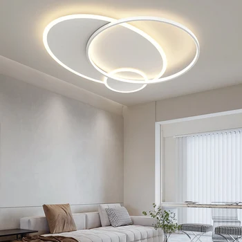 Современный простой белый светодиодный потолочный светильник для гостиной, столовой, спальни, Кухни, настенный светильник, домашний потолочный светильник, освещение в помещении