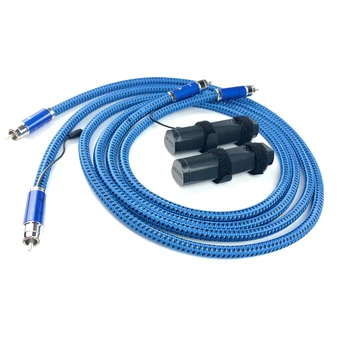 Соединительный кабель SKY Solid PSS Silver RCA HIFI Audio с углеродным волокном и батареей 72V
