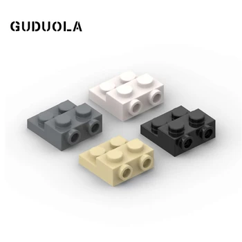 Специальная пластина Guduola 2x2 x 2/3 с 2 шпильками сбоку (99206) Пластинчатый Кирпич из мелких частиц BuildMOC Сборочная деталь 45 шт./лот