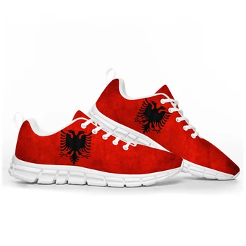 Спортивная обувь с Флагом Албании, Мужская Женская Обувь для подростков, Детские кроссовки, Албания, Повседневная Высококачественная обувь для пар