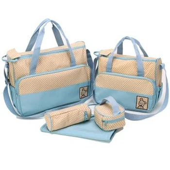 Сумка для мамы, набор из пяти предметов, комбинированная сумка для костюма большой емкости, многофункциональная сумка для мамы и ребенка