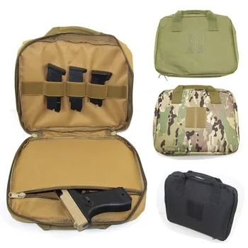 Тактическая сумка для пистолета, Кобура для хранения пистолета, чехол для переноски пистолета с магазинной сумкой, мягкая Универсальная защита для пистолета