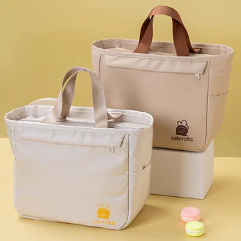 Термальная Портативная сумка для ланча с отделением большой емкости, сумки для Бенто, водонепроницаемая сумка для пикника из утолщенной алюминиевой фольги для школ