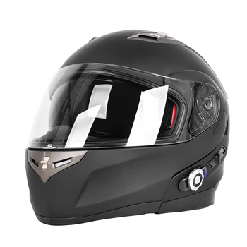 Точечный мотоциклетный шлем Bluetooth BM2-S со встроенными 2-3 Всадниками 500 М Гарнитура внутренней связи Умный шлем с FM Водонепроницаемым