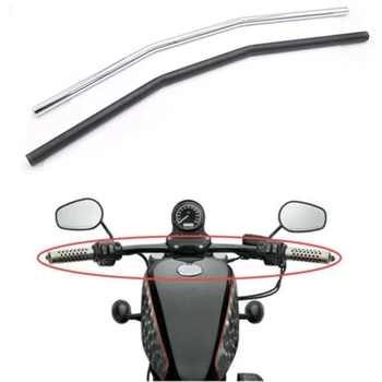 Универсальный 22 мм мотоциклетный ретро-руль, Высококачественная прочная ручка для скутера, Винтажные моторные перекладины, низкие рули для мотоцикла